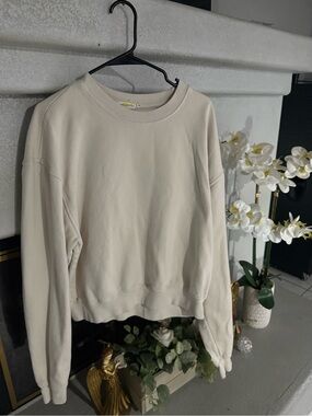 Good American boyfriend - Neutral Cream Pullover